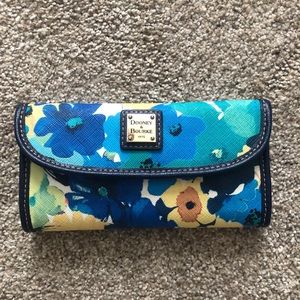 Dooney and Bourke floral leather wallet